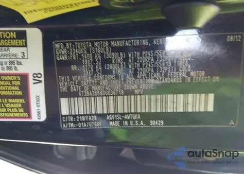 2013 Toyota Venza Le from USA, damaged, VIN 4T3BA3BB8DU036719